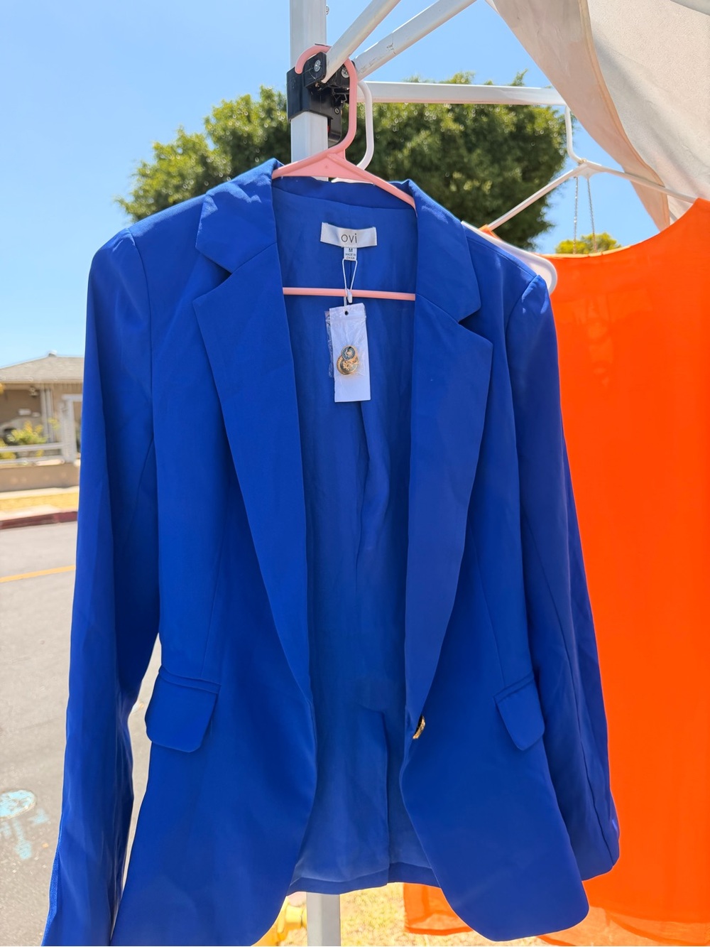 Ovi Cobalt Blue Women's Tailored Blazer